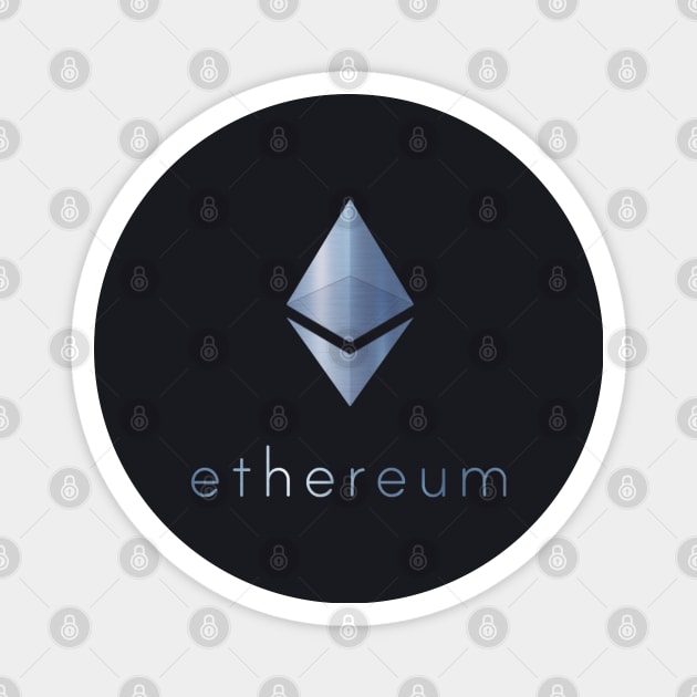 Ethereum (ETH) Logo - Metallic Magnet by LunarLanding